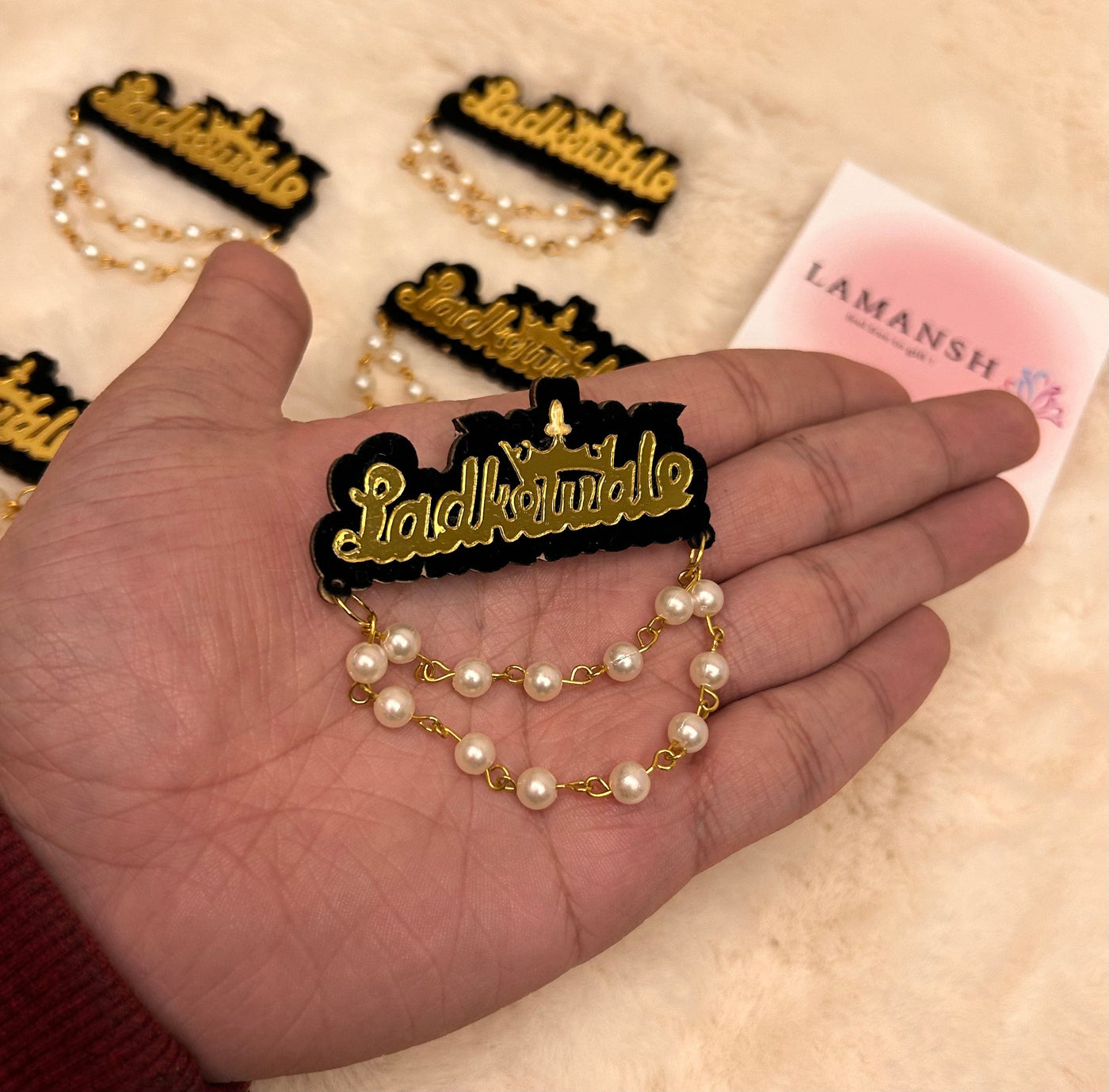 25 Rs each on buying 🏷150+ pcs | Call 📞 at 8619550223 Broaches LAMANSH® Ladkewale Brooches for Barati swagat in wedding / Brooches for Groom side / Quirky Brooches for Guests in Shaadi🎉