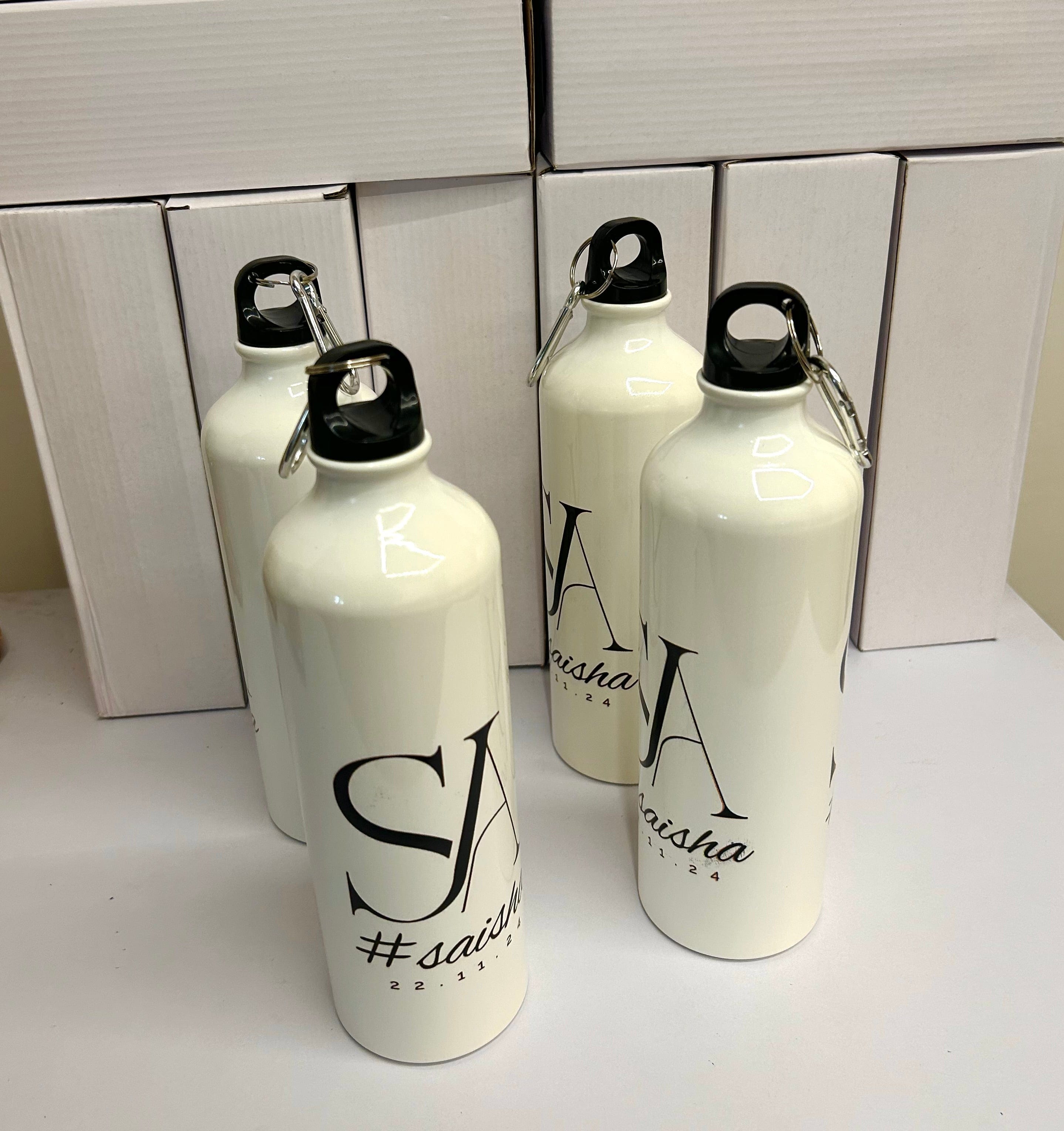 Customized Logo Aluminum Water Sipper Bottles for return gifting