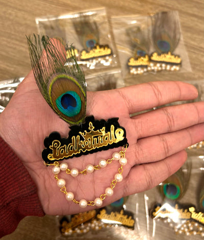 35 Rs each on buying 🏷in bulk | Call 📞 at 8619550223 Broaches LAMANSH® Ladkewale Brooches with Mor pankh 🦚 for Barati swagat in wedding / Brooches for Groom side / Quirky Brooches for Guests in Shaadi🎉