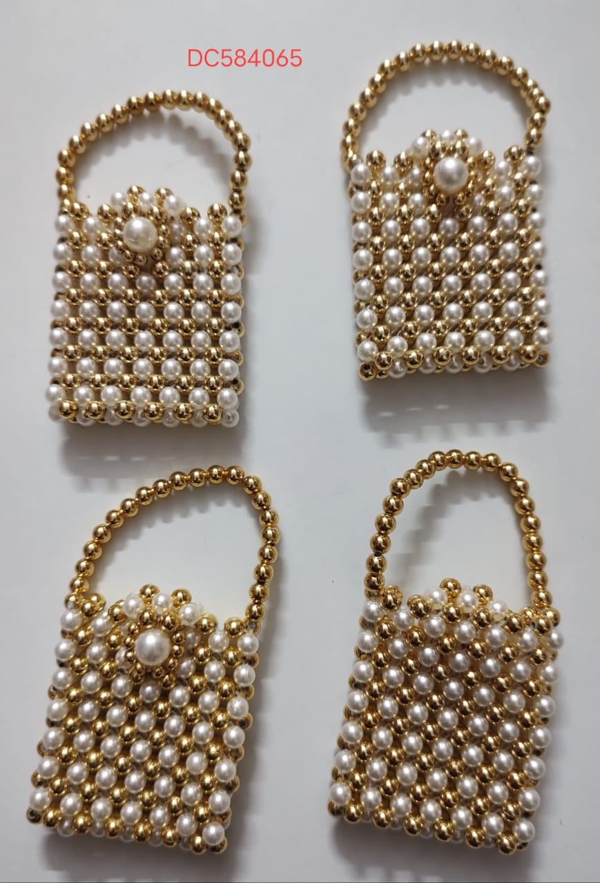 LAMANSH® Pearls beaded Coin 🪙 Pouches / Coin Moti Bags / Mini Potli gi