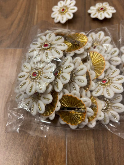 LAMANSH Designer Kundan shells brooches for barati's guests welcome swagat in weddings
