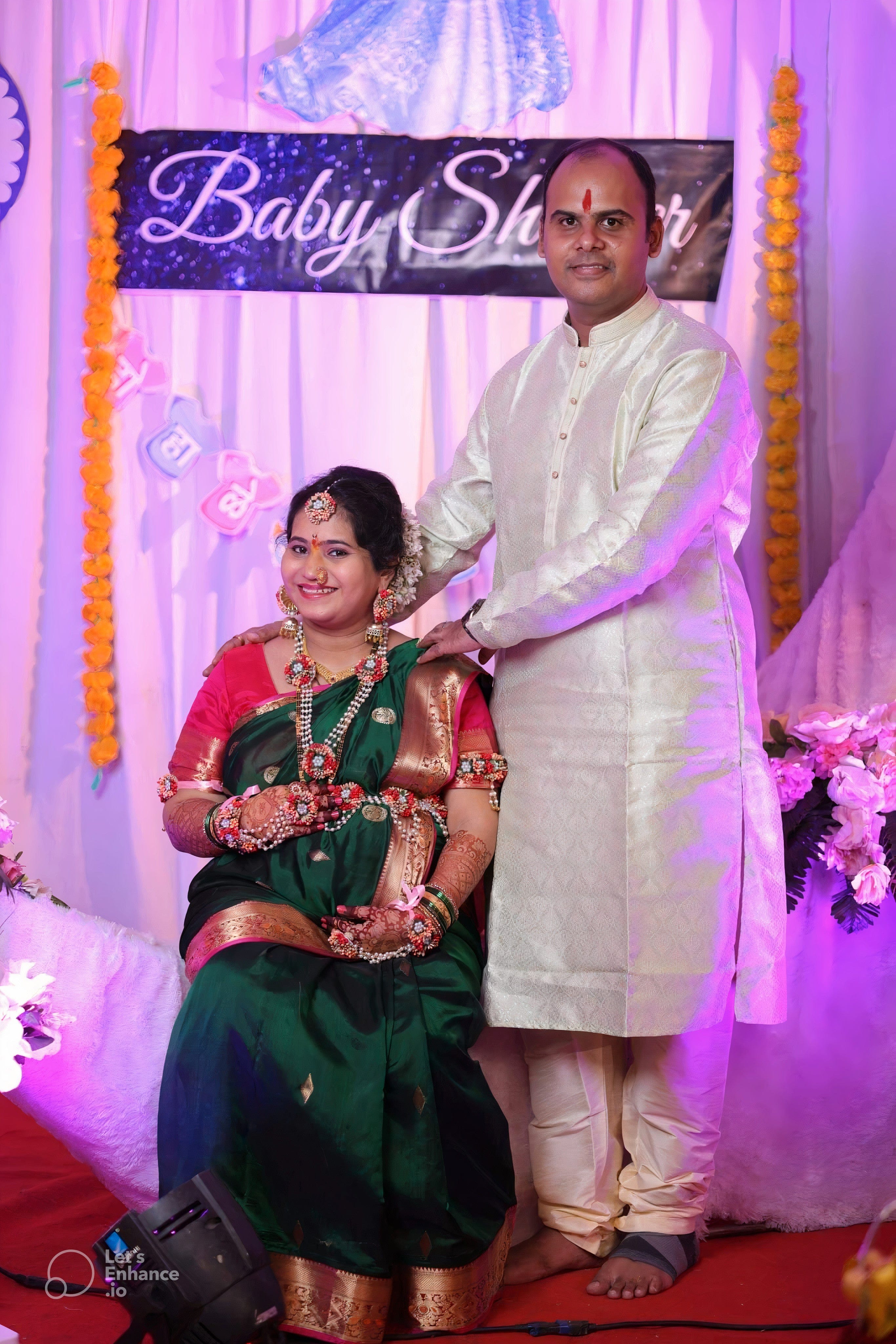 LAMANSH® Baby Shower Godbharai Flower🌺 Jewellery Set Women – Lamansh