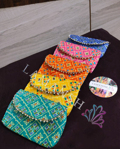 LAMANSH Clutch LAMANSH® (Pack of 5, Assorted Color) Amazing Design ladies purse Clutches