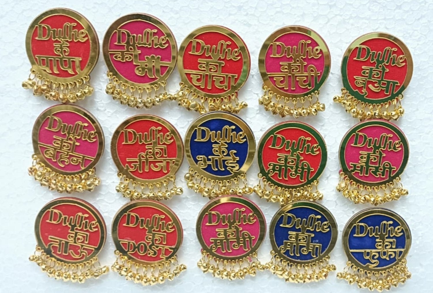 LAMANSH Set of 100 Groom Side LADKEWALE Brooches Dulhe ke