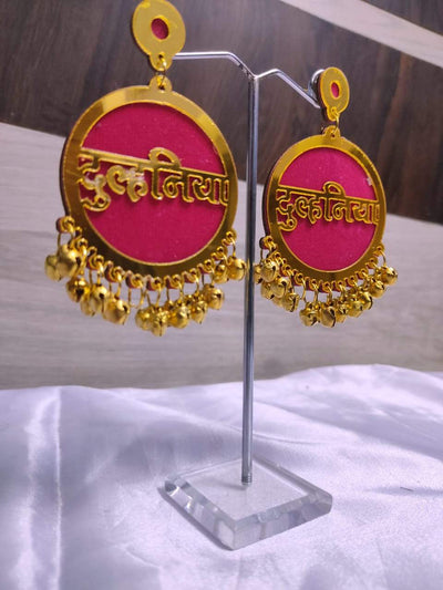 Earrings set with ghungroo for Girl , Women for Wedding & haldi function 