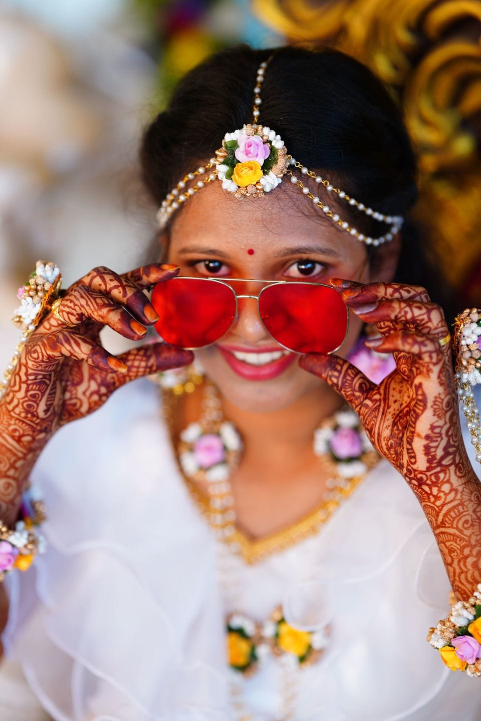 Bridal Flower Flower Set For Haldi Function Wedding Original