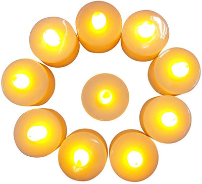 New Jaipur Handicraft ELECTIC CANDLES 🕯 Lamansh® Pack of 12 LED Candles 🕯 / Flameless 🔥Electric LED Candles for Diwali / Candles for Home 🏠Decoration