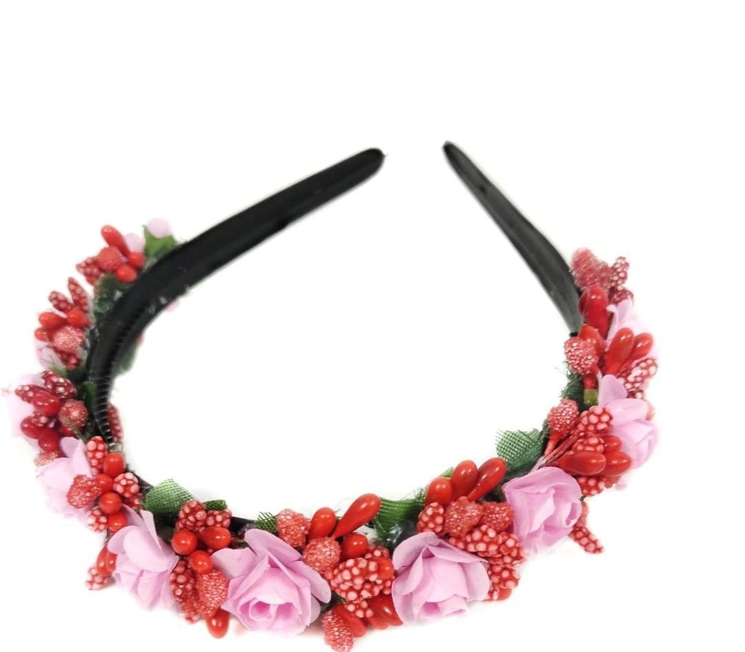 LAMANSH® Elegant Floral Head Band for Women Girls 🌺 Haldi Set