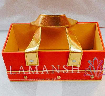 New Jaipur Handicraft Gift Baskets 💛 red Lamansh® (Pack of 5) Luxurious Room Gift 🎁Hamper Basket