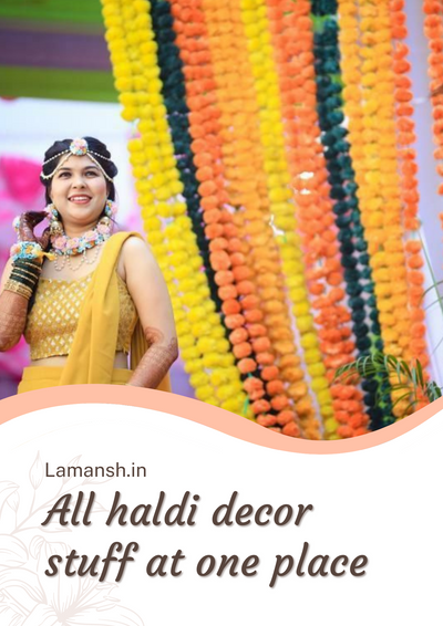All Haldi Decoration 💥 Stuff at one place - LAMANSH®