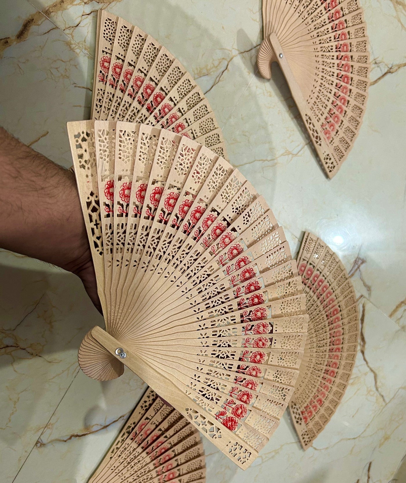 100 Rs each on buying 50+ pcs / WhatsApp at 8619550223 LAMANSH bamboo floral 🌸 printed hand fans for wedding Favours 🎁 and return gifts for bridesmaids