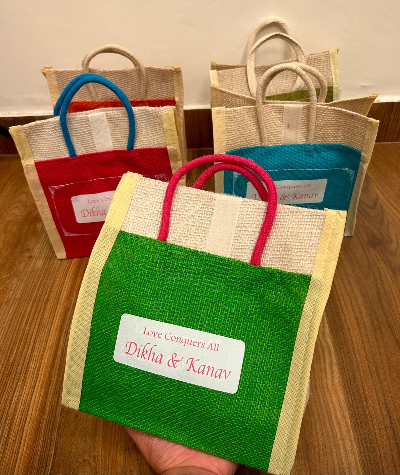 Custom Printed Jute Gift Bags 10 × × Traditional Jute