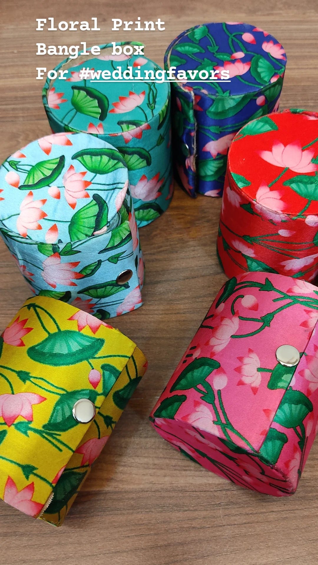 Print Gangle LAMANSH® 4 inch Pichwai Print Bangle Boxes for Wedding Favors 🎁 | Gift ...