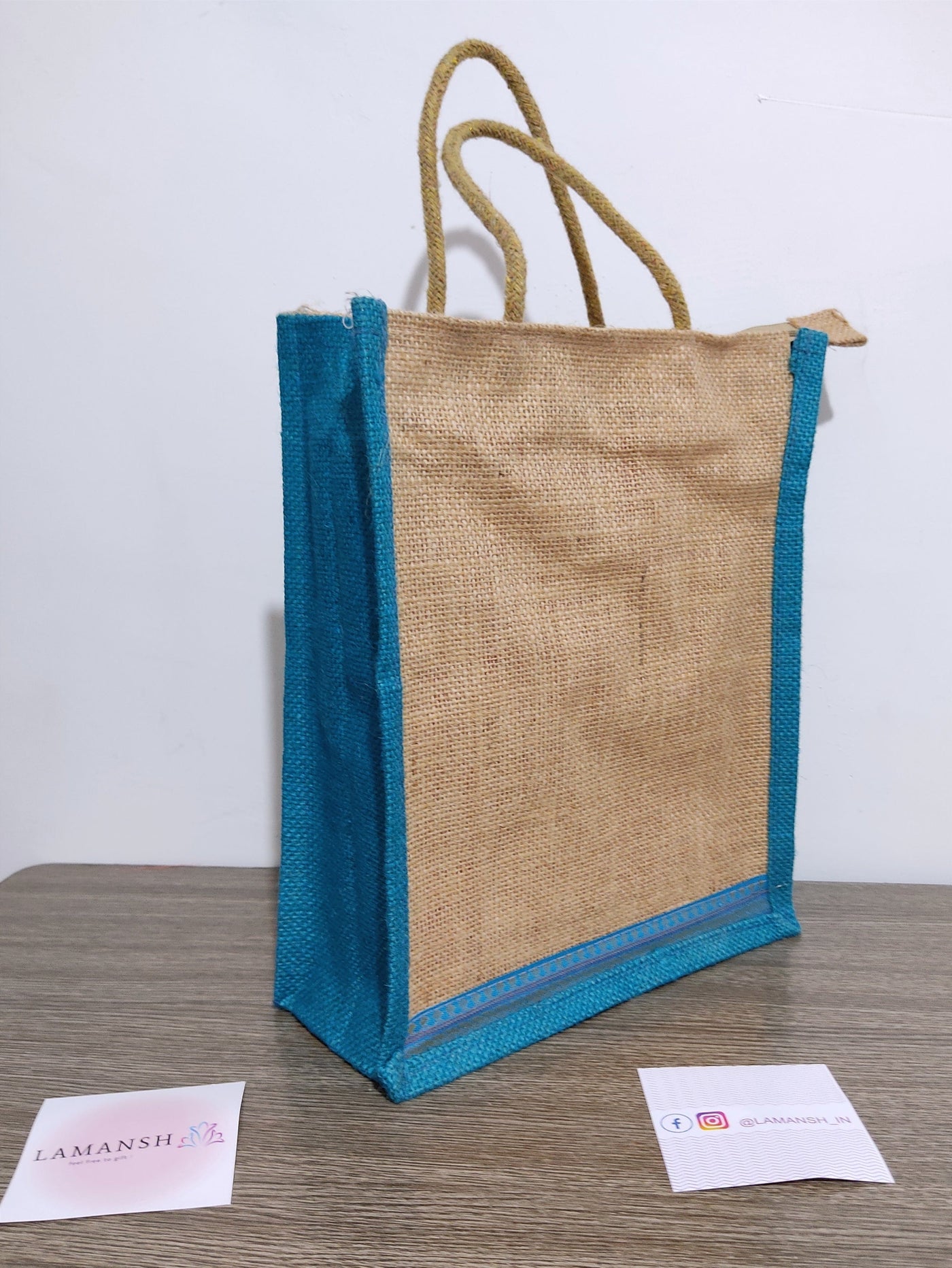 100 Rs each on buying 🏷in bulk | Call 📞 at 8619550223 jute gift bags LAMANSH® Jute Bags with Chain for Weddimg & Puja Return Gifting (Size : 12*14*4 inch)
