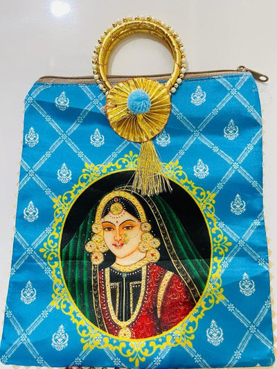100 Rs each on buying 🏷in bulk | Call 📞 at 8619550223 rani gift bag LAMANSH 10*9 inch Raja Rani Rajasthani Print Bags for Return Gifting 🎁 in Wedding & Pooja ceremony