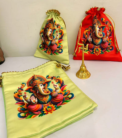 110 Rs combo on buying 25+ combo's / WhatsApp at 8619550223 to order 🔥 bells for couple welcome Combo of Swastik bell 🕉️ with potli bags / Return gifts Favour ideas for pooja, Diwali and Ganesh Chaturthi