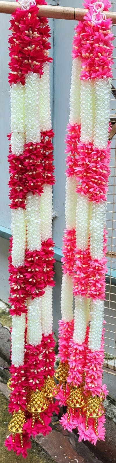 120 Rs each hanging on buying 30+ hangings / WhatsApp at 8619550223 to order 🔥 Diwali hangings Decorative Mogra flower hangings for Diwali, Navratri festival or wedding decoration (4 feet, pack of 10)