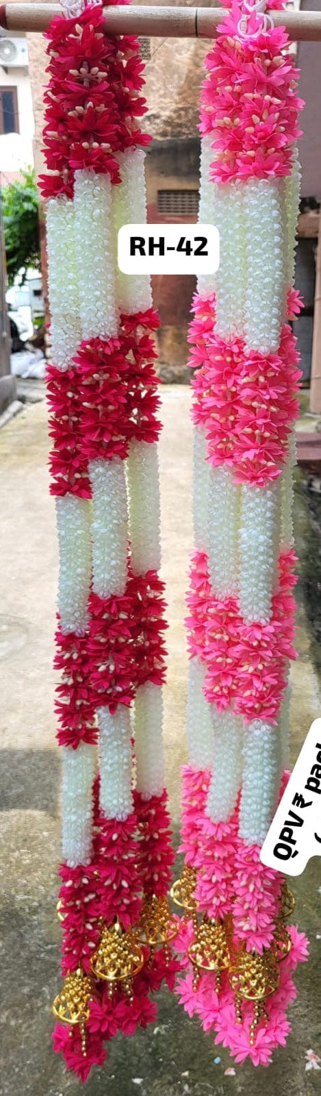 120 Rs each hanging on buying 30+ hangings / WhatsApp at 8619550223 to order 🔥 Diwali hangings Decorative Mogra flower hangings for Diwali, Navratri festival or wedding decoration (4 feet, pack of 10)