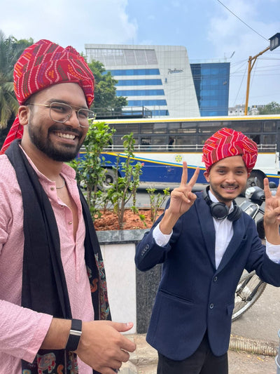 120 Rs each on buying 35+ pcs / WhatsApp at 8619550223 to order 🔥 safa pagdi Pack of 10 LAMANSH 10pc Rajasthani bandhej Chunri Print Safa Pagdi For wedding / Readymade Turban for Barati Guests