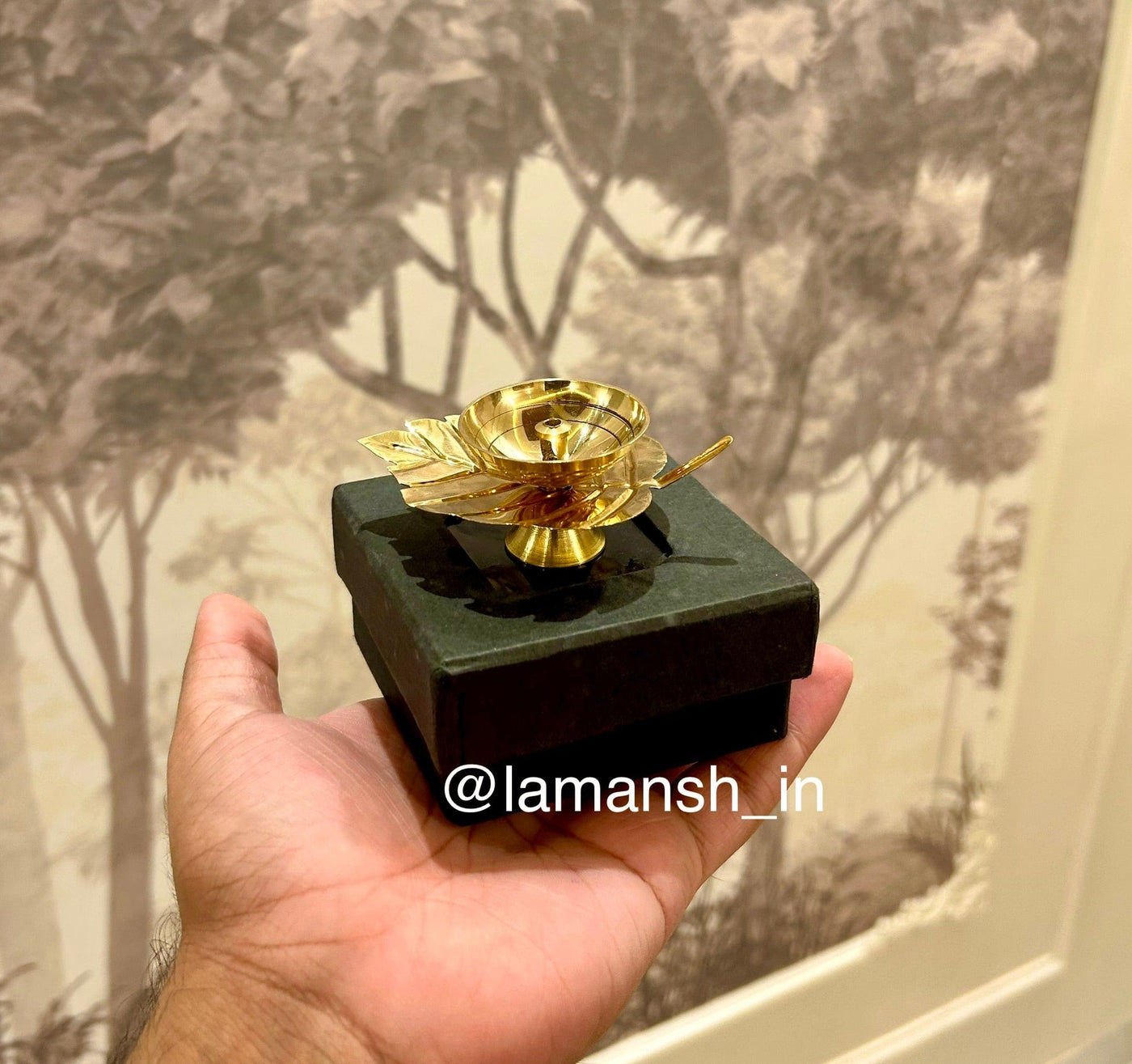 120 Rs each on buying 50+ pcs / WhatsApp at 8619550223 to order 🏷️ urli for gifting 1 Brass diya packed inside box for Diwali Navratri Wedding Favours 🎁