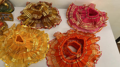 125 Rs combo on buying 25+ combo's / WhatsApp at 8619550223 to order 🔥 thali covers 1 combo Combo of Pooja Thali and Lota Cover frill for Gangaur Pooja, Karva Chauth,Shagun / Wedding favours for guests and bridesmaids