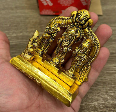 125 Rs each on buying 50+ pcs / WhatsApp at 8619550223 Brass Showpiece LAMANSH Ram Darbar metal golden plated statue for pooja ceremony return gifts 🎁 / Ram ji Laxman ji Seeta ji Hanuman ji murti for return gifting 🎁