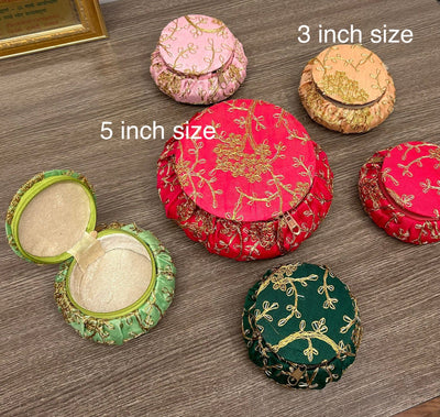 125 Rs each on buying 🏷in bulk | Call 📞 at 8619550223 potli bags LAMANSH® Women's Matka Shape Potli With Fully Finished Embroidary / Angoori embroidered matka potli bags / best for return gifting