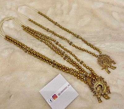 13 Rs each on buying in bulk / WhatsApp at 8619550223 Barati Swagat mala LAMANSH Bansuri Golden welcome Barati swagat moti mala for guests and barati's in weddings and Pooja ceremony 🕉️