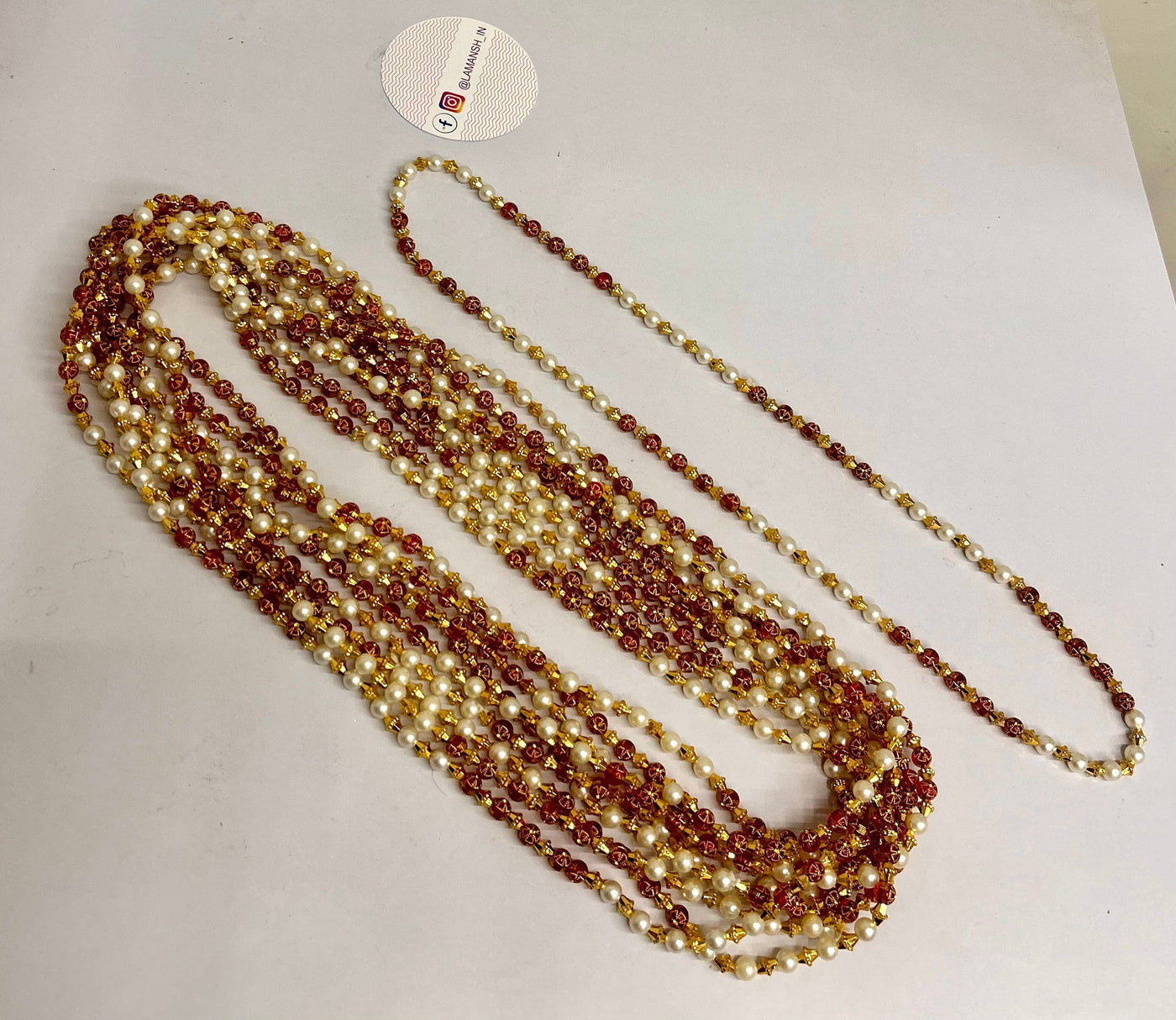 15 rs each on buying 200+ pcs / WhatsApp at 8619550223 to order 🔥 Barati Swagat mala Designer moti swagat mala's for barati's in weddings / Moti mala's for guests welcome in hotels, resorts, events, awardsq