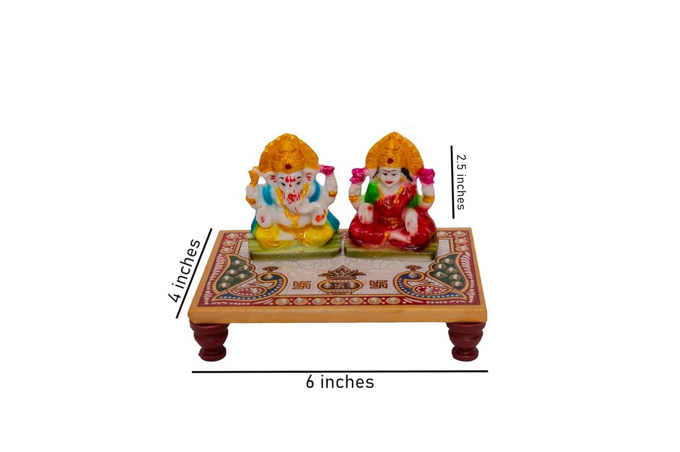 150 Rs each on buying 25 pcs / WhatsApp at 8619550223 to order 🔥 Chowki Ganesh ji 1 LAMANSH Marble Painted Laxmi Ganeshji Placed on Chowki /Marble Chowki Laxmi Ganesh for Diwali Navratri Pooja 🕉 return gifting