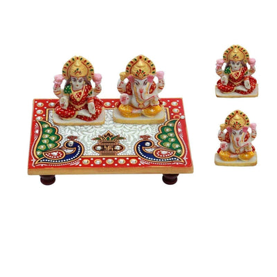150 Rs each on buying 25 pcs / WhatsApp at 8619550223 to order 🔥 Chowki Ganesh ji 1 LAMANSH Marble Painted Laxmi Ganeshji Placed on Chowki /Marble Chowki Laxmi Ganesh for Diwali Navratri Pooja 🕉 return gifting