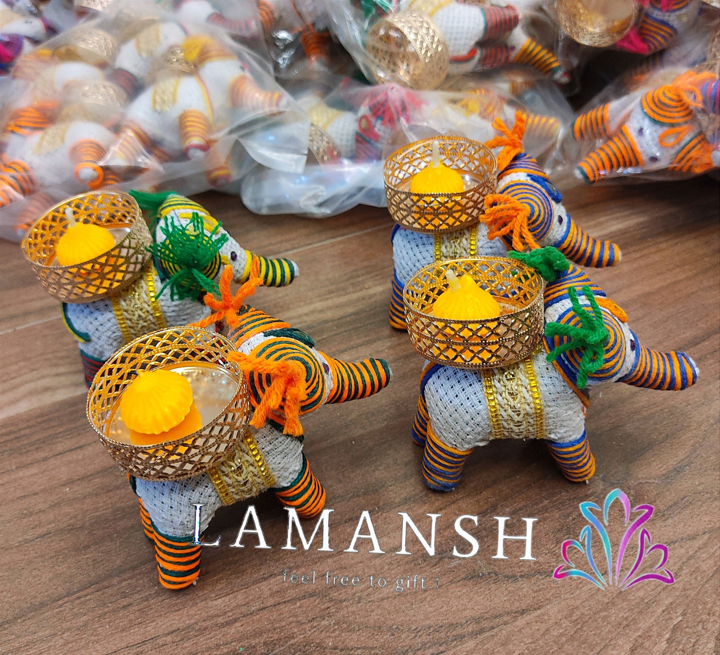 150 Rs per combo on buying in bulk | Contact at 8619550223 ganesh ji hampers Gift Hamper for Return Gifting 🎁 in Ganesh Chaturthi 2023 | Trunk box with elephant diya stand and Modak Candle 🕯️