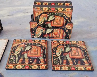 160 Rs each on buying 20+ pcs / WhatsApp at 8619550223 to order 🔥 tea coasters Wooden tea coaster set for Return Gifting 🎁 / digital printed wooden tea coasters for wedding favours