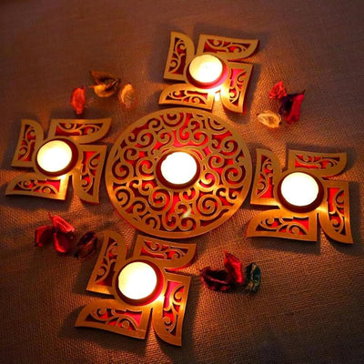 180 Rs each set on buying 15 sets / WhatsApp at 8619550223 to order 🔥 rangoli MDF Wooden Swastik Rangoli Set with Tealights, Diwali Festival Decorative Reusable Rangoli, Home Decor Items for Diwali, Navratri, Ganesh Chaturthi 🙏, Corporate/Return Gift Item