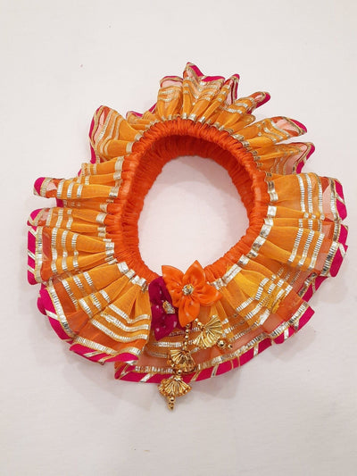 200 Rs each on buying 50+ pcs / WhatsApp at 8619550223 thali covers LAMANSH Pooja Thali Cover Frill for pooja ceremony / Gota and net work thali plate Frill for shagun and karva chauth