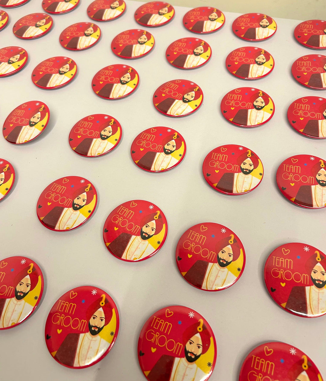 Team groom badges Brooches for Wedding Guests Wedding Badges for Ladkewale