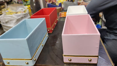 250 Rs Per pc ON BUYING 🏷IN BULK gift trunk boxes Set of 1 Tray & 2 Mini Trunk boxes for Return Gifts 🎁 in Wedding,Festival ,Birthdays & Anniversary Party's