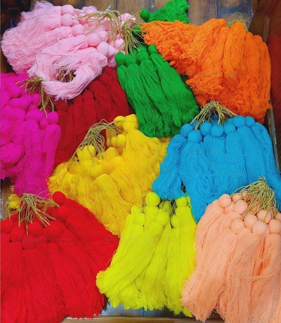 30 Rs per tassel on buying 🏷100+ pcs tassels decor LAMANSH® 12 inch ( Set of 10 Tassels Hangings ) woolen Tassels Hanging Home & Wedding Decoration