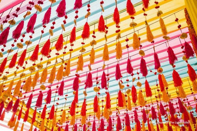 30 Rs per tassel on buying 🏷in bulk tassels decor LAMANSH® 12 inch ( Set of 10 Tassels Hangings ) woolen Tassels Hanging Home & Wedding Decoration