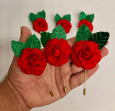 35 rs each on buying 50 pcs / WhatsApp at 8619550223 to order 🔥 Broaches Rose🌹 leaves brooches pins for welcoming guests / Barati swagat items for weddings , pooja ceremony