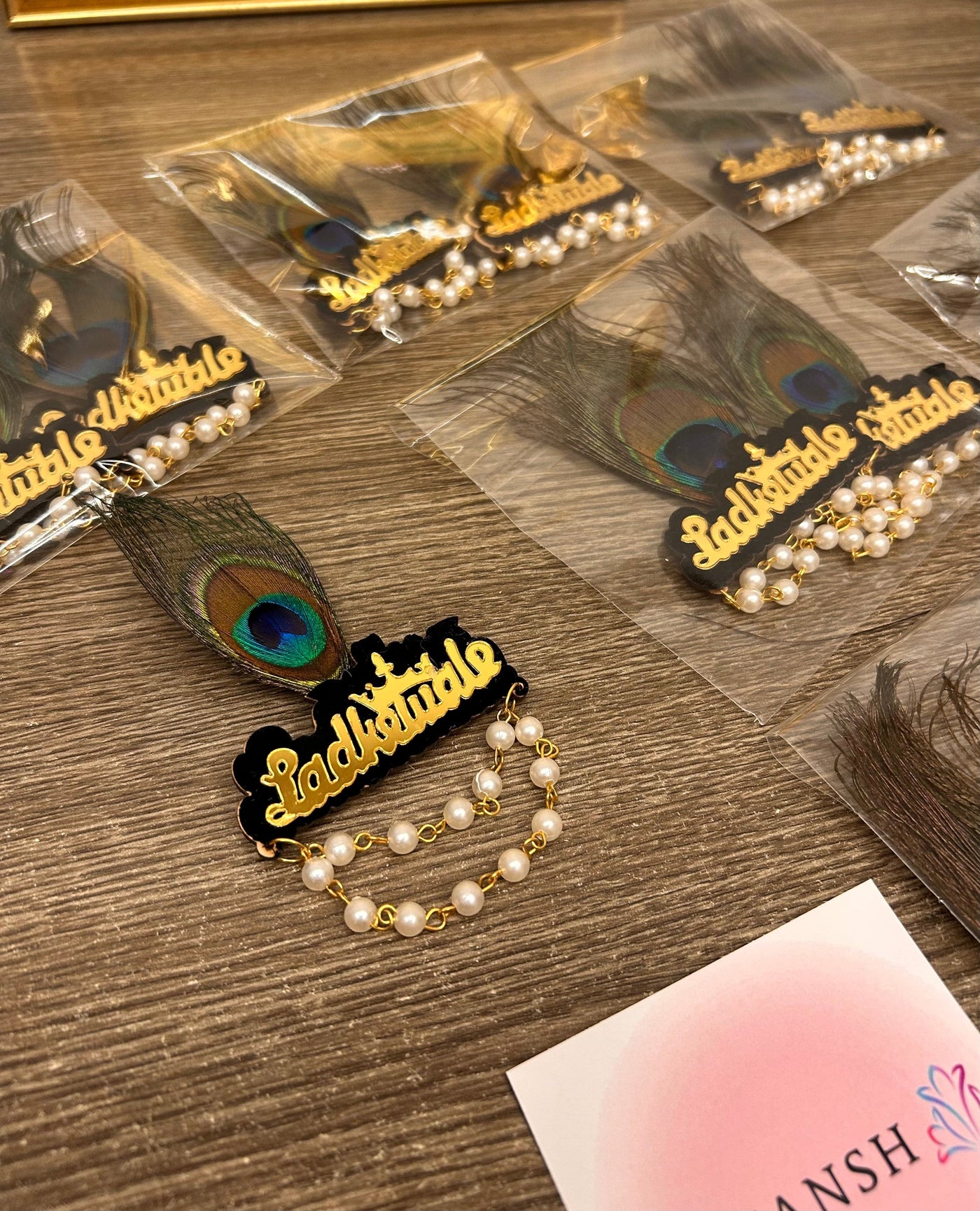 35 Rs each on buying 🏷in bulk | Call 📞 at 8619550223 Broaches LAMANSH® Ladkewale Brooches with Mor pankh 🦚 for Barati swagat in wedding / Brooches for Groom side / Quirky Brooches for Guests in Shaadi🎉