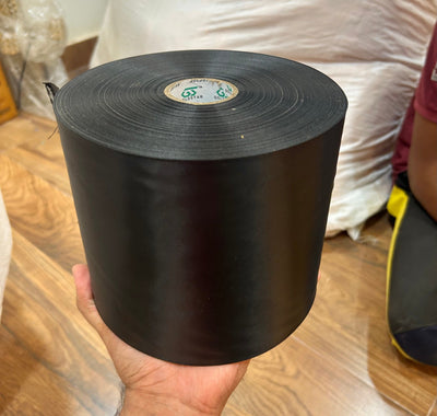 3500 Rs each roll on buying 3+ rolls / WhatsApp at 8619550223 to order 🔥 satin roll 6 inch width Black Satin Roll (180 metres)