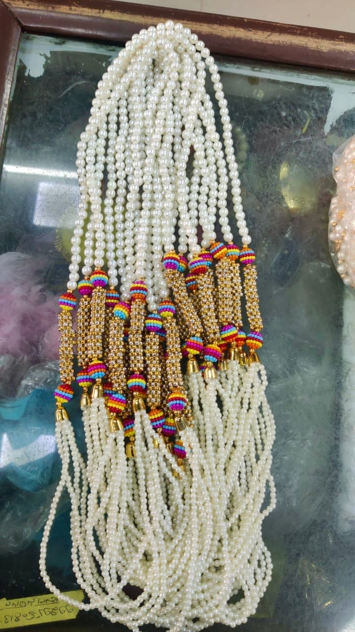38 Rs each on buying 100+ pcs / WhatsApp at 8619550223 Barati Swagat mala LAMANSH multicolour welcome moti mala for ladkewale's in wedding | Barati Swagat mala for guests