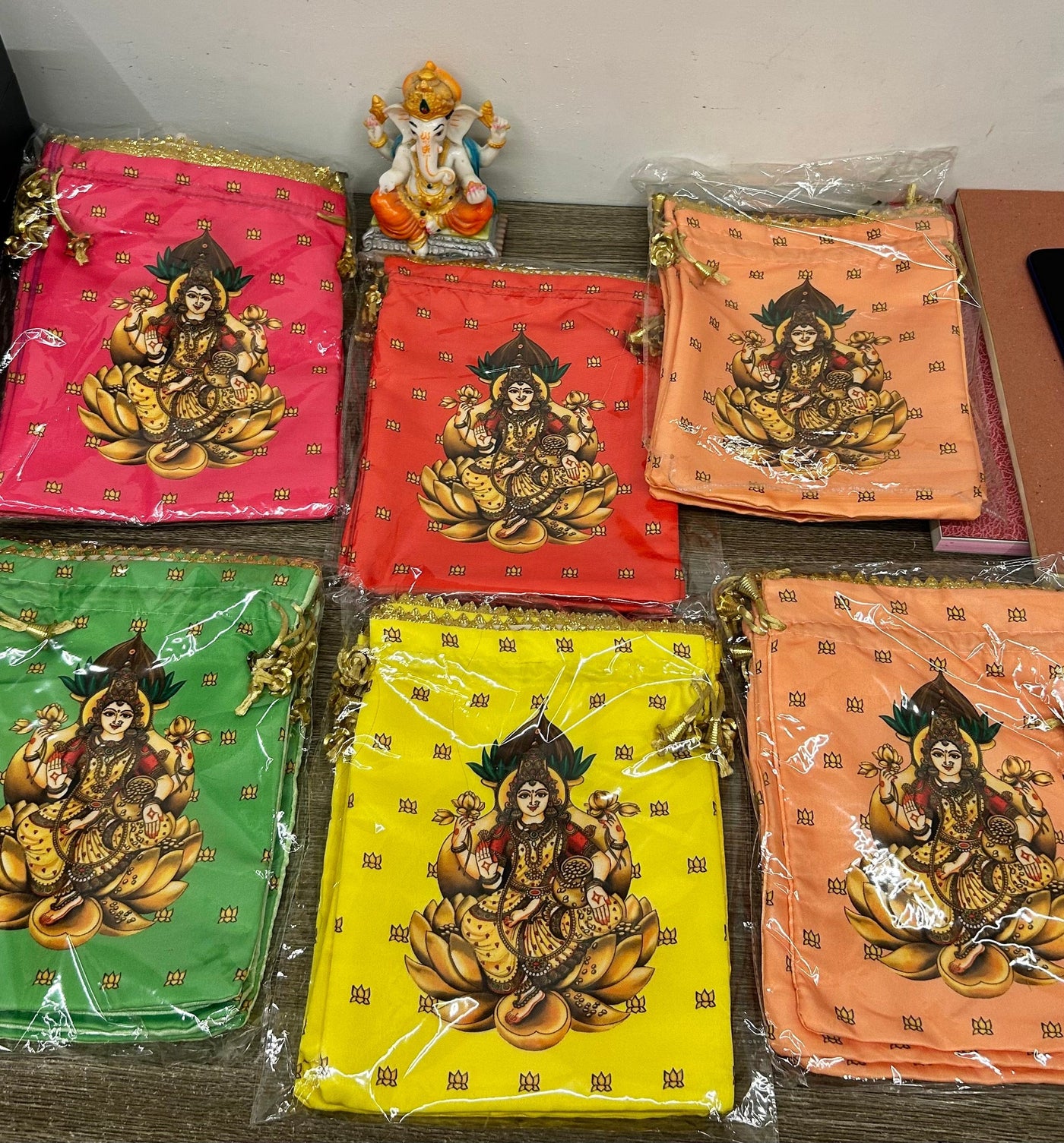 38 Rs each on buying 100+ pcs / WhatsApp at 8619550223 Women's Potli Bag Designer Printed Potli bags for Giveaways 🎁 & Favours / Shagun Pouch Return Gifts for Haldi mehendi roka wedding (7*9 inch)