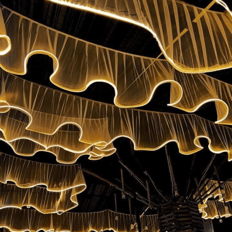 LED jhalar / LED Frill /Net lights on ceiling / Ceiling light curtain ...