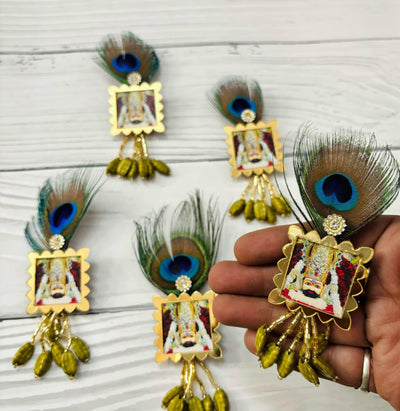 45 Rs per pc on buying 100 pcs | whstp at 8619550223 Broaches LAMANSH Khatu Shyam ji brooches with mor pankh 🦚 / Welcome gifts for barati's and guests in weddings and hotels resorts or destination weddings
