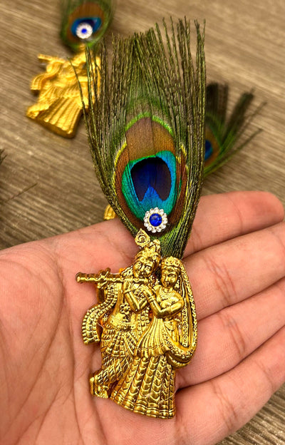 45 Rs per pc on buying 100 pcs | whstp at 8619550223 Broaches LAMANSH Metal Radha krishna ji brooches with mor pankh 🦚 / Welcome gifts for barati's and guests in weddings and hotels resorts or destination weddings