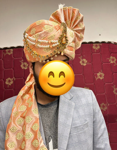 520 Rs on buying 30 pcs / WhatsApp at 8619550223 to order 🏷️ safa pagdi LAMANSH® Designer Readymade Pagdi's for Special Guests / Barati Swagat welcome turbans for Indian weddings