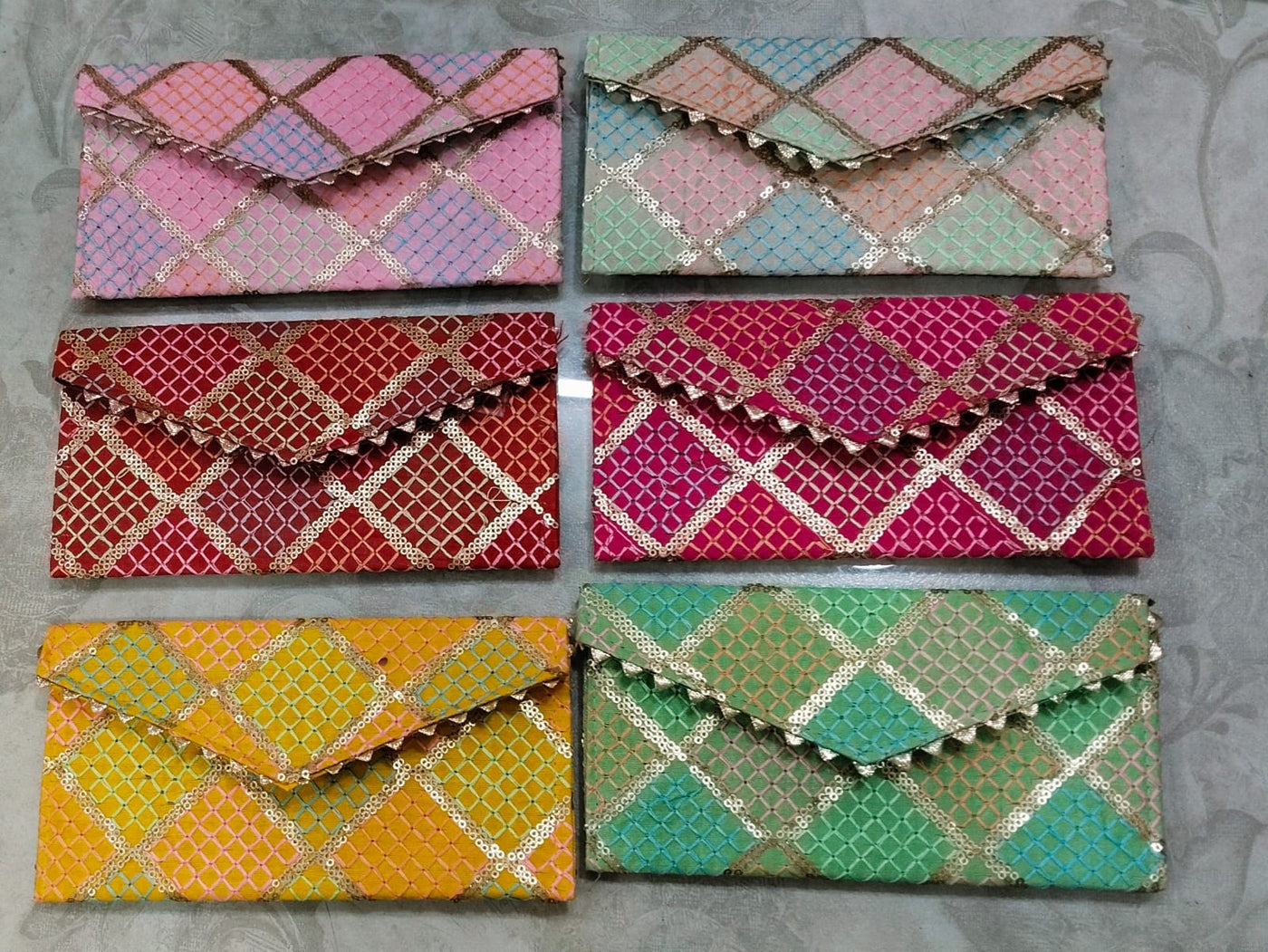 55 Rs each on buying 50+ pcs / WhatsApp at 8619550223 to order Clutch 1 Designer gift envelope clutch for haldi mehendi wedding favours for bridesmaids 🎁