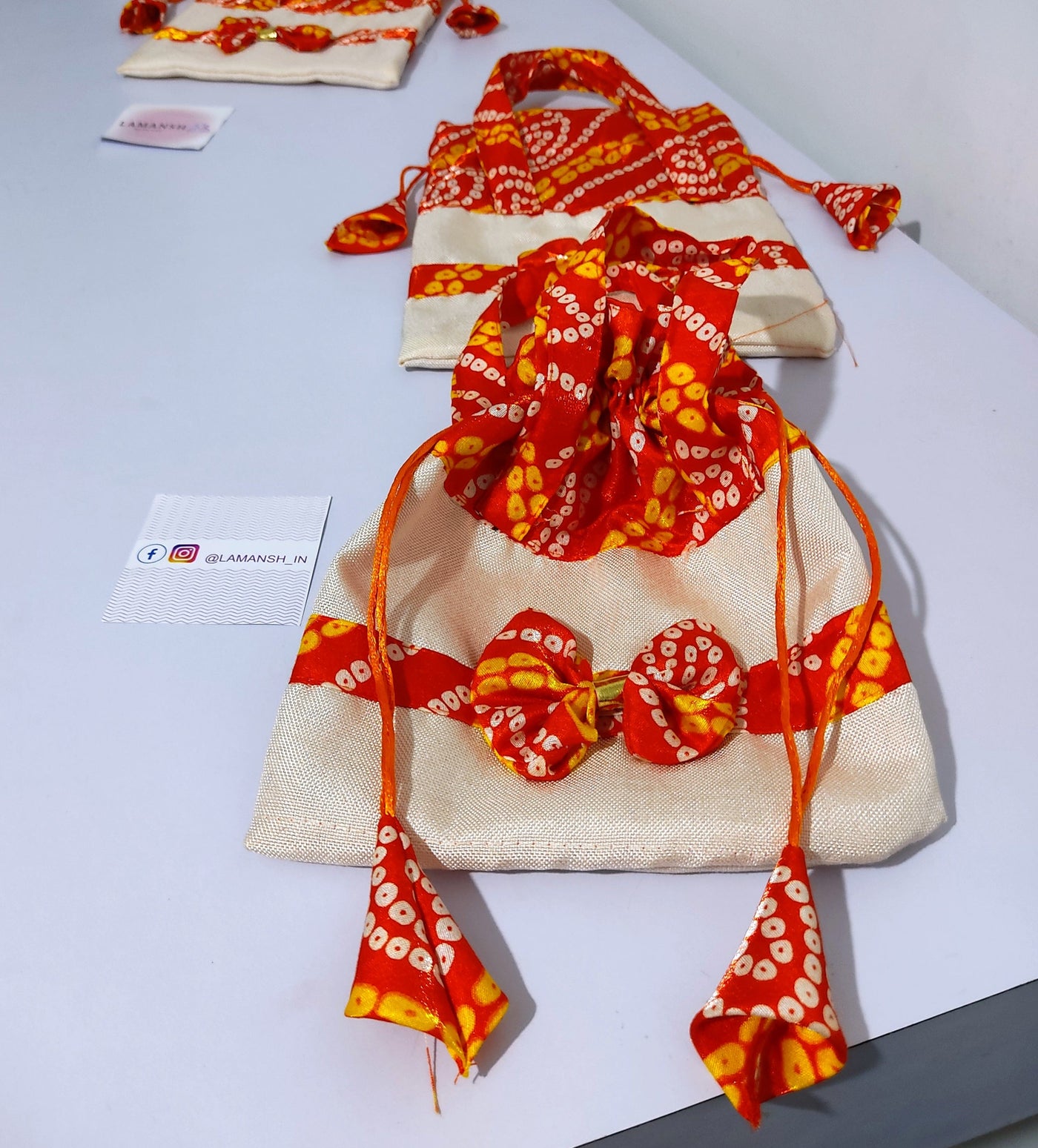 GOLDGIFTIDEAS Mango Design Sequin Embroidery Potli Bags for Women, Return  Gifts, Ethnic Rajasthani Potli Pouch (Set of 4)